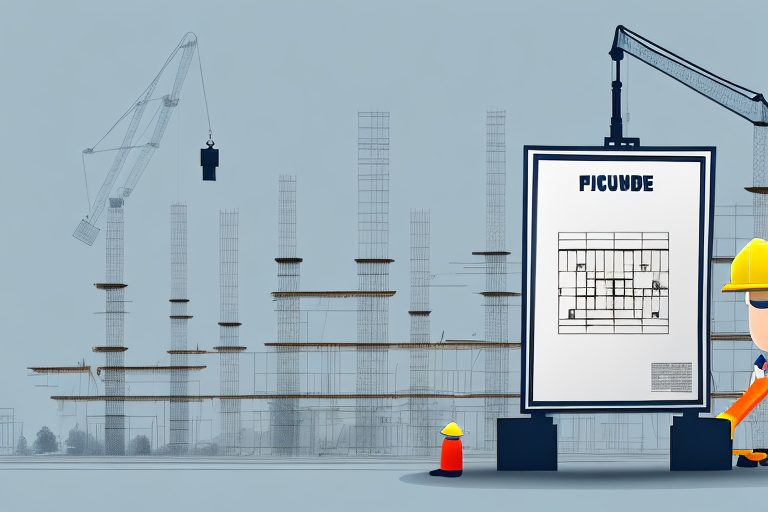 A construction site in gronau with visible architectural plans