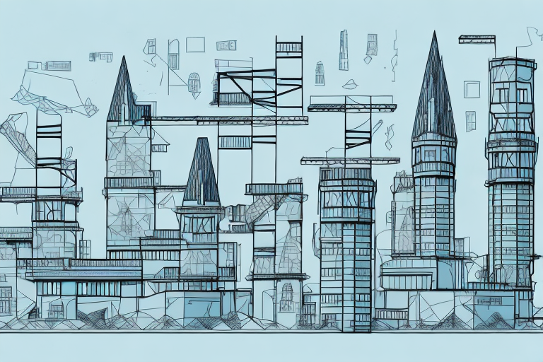 The greimersburg cityscape with prominent architectural structures