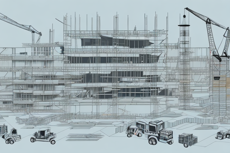 A construction site in the town of greußen