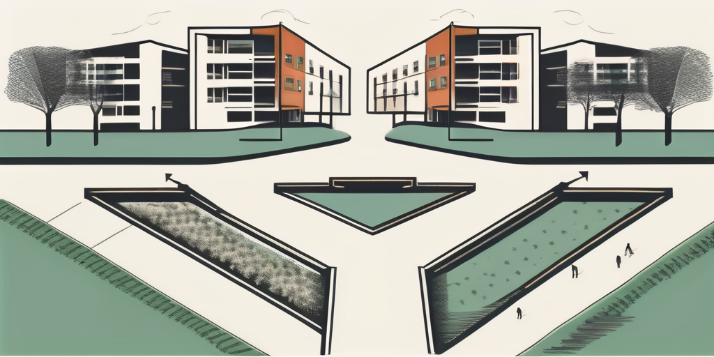 Two adjacent plots of land