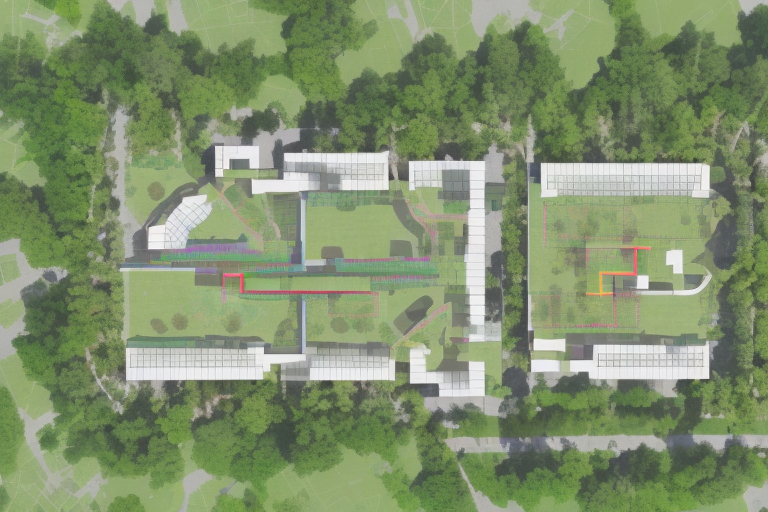 A property with a house and a land plot