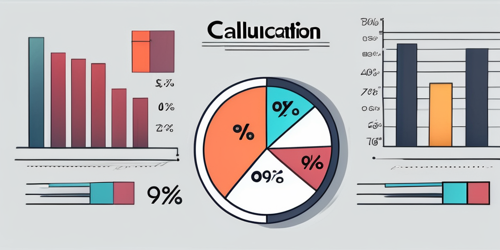 A pie chart divided into different percentages