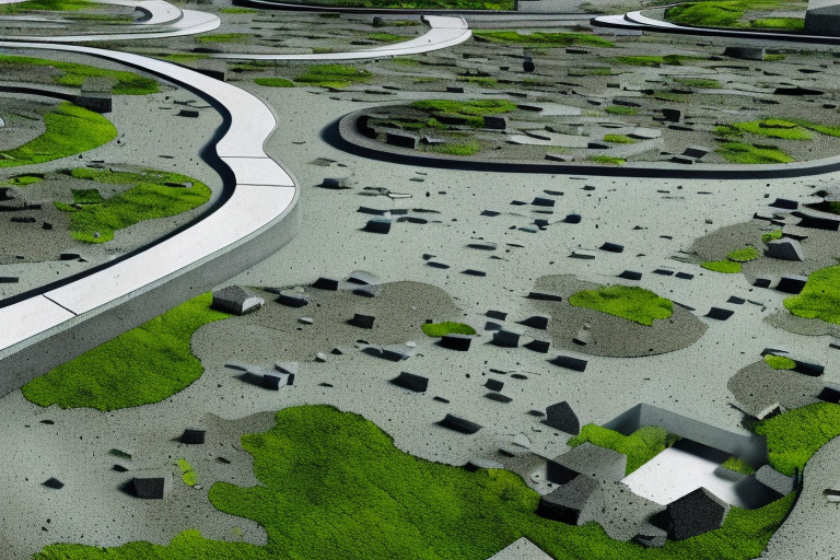 A sealed (concrete or asphalt) area in lower saxony