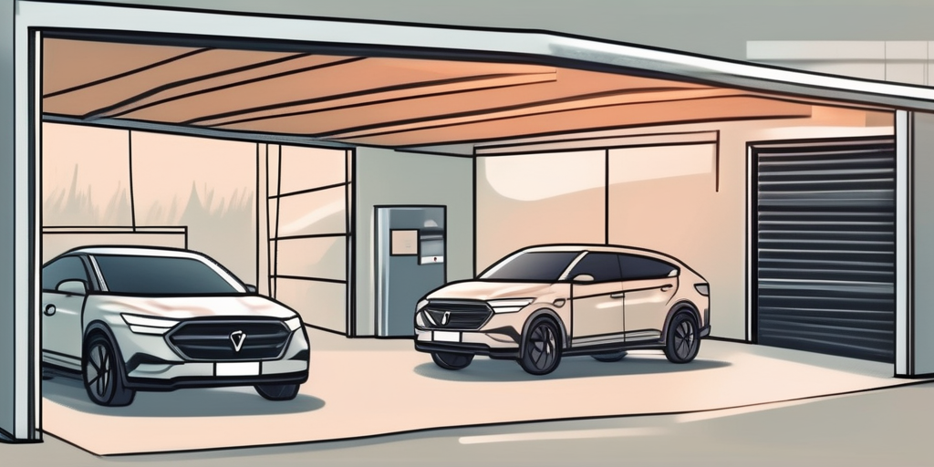 A garage located on leased land