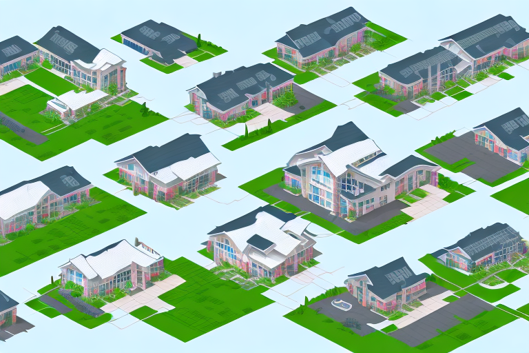 Various types of real estate such as a residential house