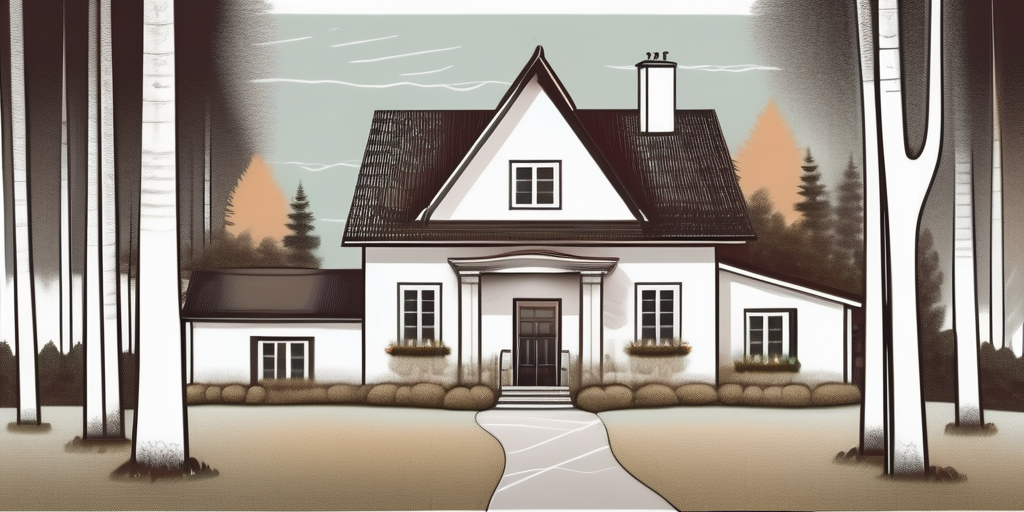 A traditional german house with a large