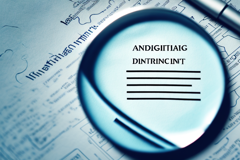 A magnifying glass hovering over a detailed land registry document