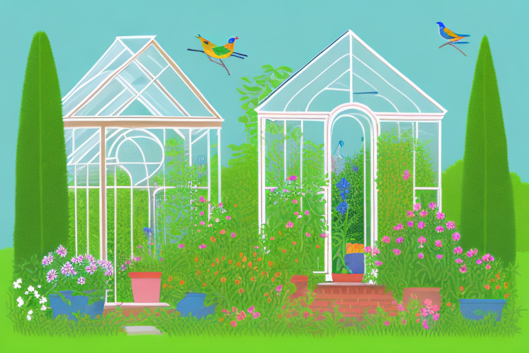 A lush garden with a variety of plants