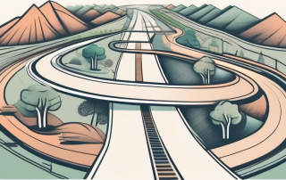 A split road symbolizing different paths