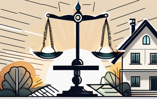 A plot of land with a house on it