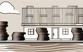 Two separate piles of coins of different heights