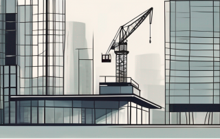 A german grundbuch (land register) with a small construction crane on top