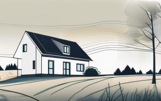 A document labeled as "erbbaurechtsvertrag" with a house on a piece of land in the background