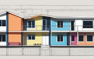 A blueprint of a house with various rooms