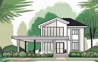 A private property with a 'for sale' sign in the front yard