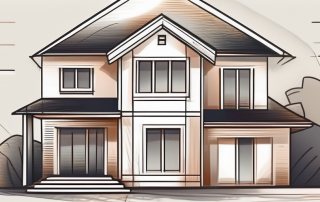 A house with a large