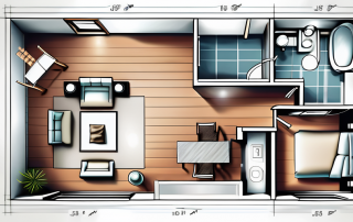 A detailed architectural blueprint