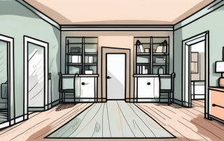 A room divided in half