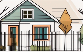 A house being built close to the property boundary line