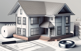 A detailed contract with a house key on top