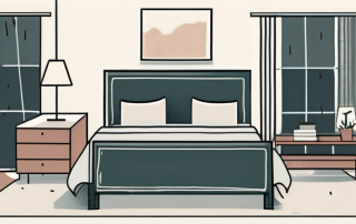 A half-furnished room with a bed