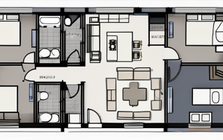 A blueprint of a well-divided apartment