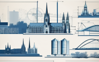 Various architectural blueprints and planning documents