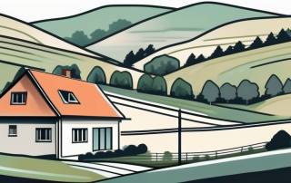 A house in baden-württemberg with a marked distance to the property boundary