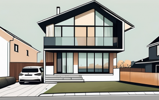 A semi-detached house