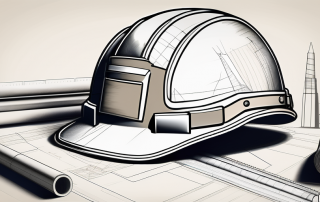 A blueprint of a building