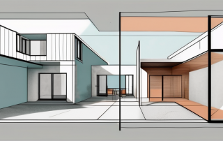 A semi-detached house