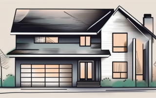 A modern house being renovated