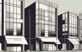 A residential building under construction with a mailbox in the foreground