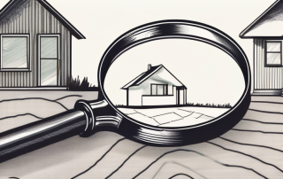 A piece of land signifying a plot for sale