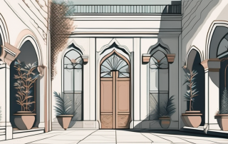 A variety of captivating architectural details found in different courtyards