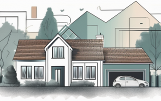 A house with price tags attached to various parts like the roof