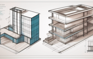 A step-by-step process of creating a building plan