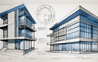 Various architectural blueprints