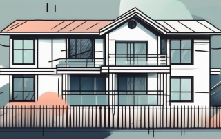 A residential property with a contract next to it