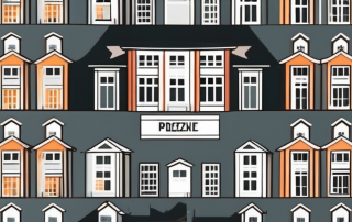 A german property with a tax sign