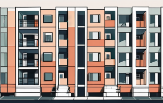 A divided apartment building