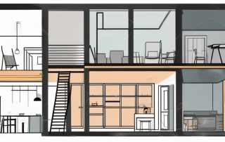 A house under construction with visible additional section