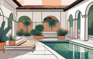 A picturesque spanish courtyard