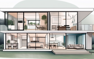 A single-family house with visible sections