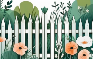A variety of garden fences of different heights and designs