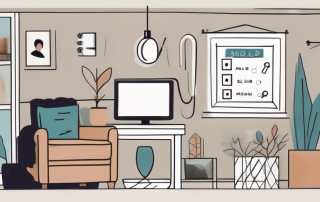 A cozy apartment with a sold sign in front