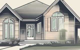 A house with a large key next to it