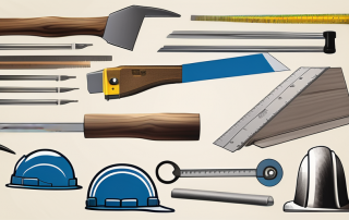 Various construction tools such as a hammer
