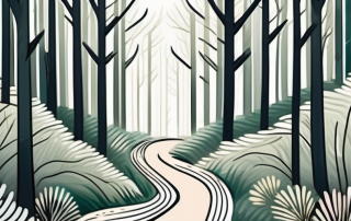 A forked path in a dense forest