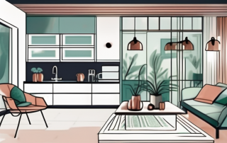 A well-organized bungalow interior